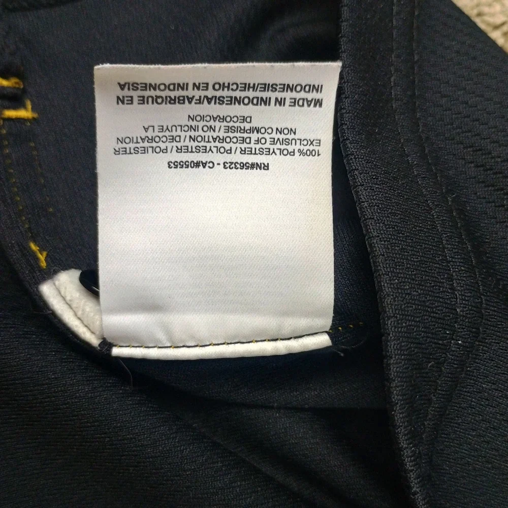 Nike Missouri Tigers Polo Mens Large Black Yellow NCAA Mizzou Dri-Fit 25841X-MO1